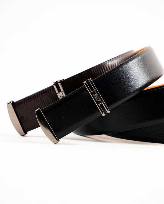 Profile, 35MM, Fancy Plate leather belt