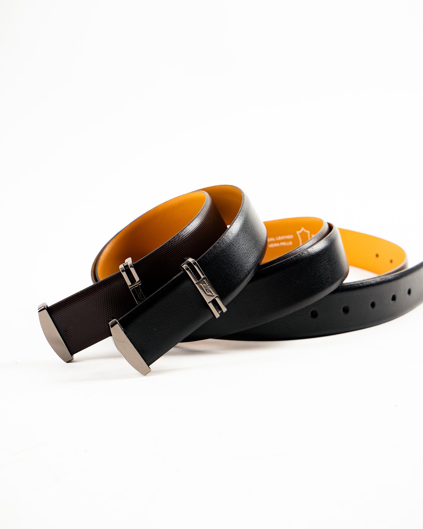 Profile, 35MM, Fancy Plate leather belt