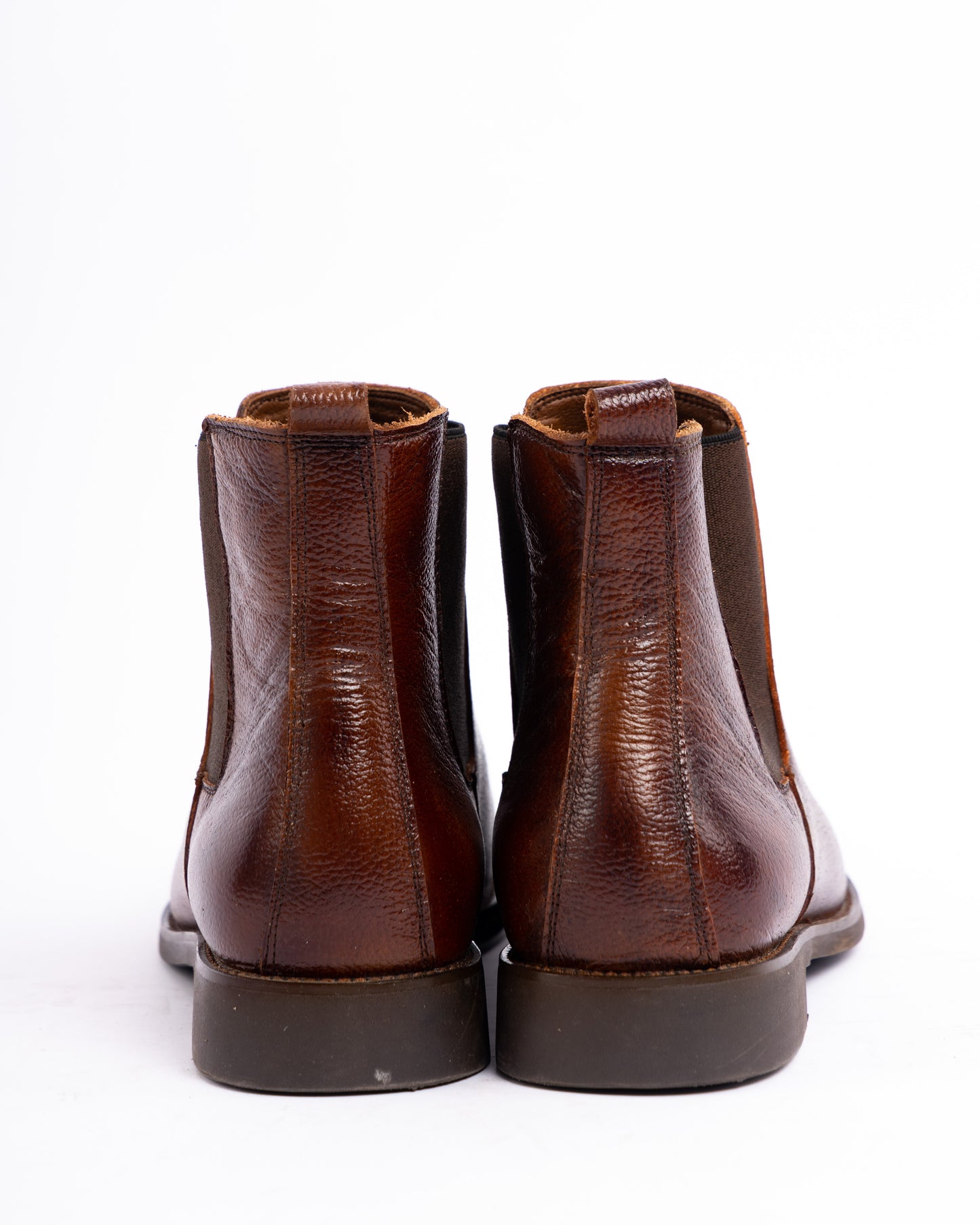 Textured leather chelsea boot